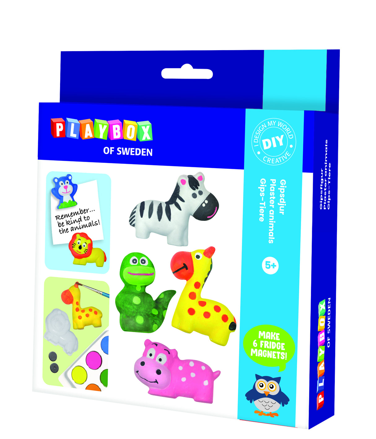 Craft set, painting plaster animals