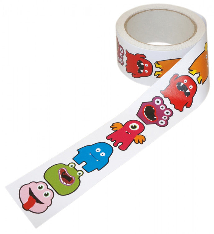 Stickers on roll, monster