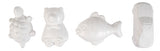 Foam figures, fish, car, turtle & bear, 24 pcs