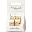Washi Tape, W: 15 mm, 2x4 m, gold