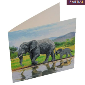 Elephant Crystal Card Kit