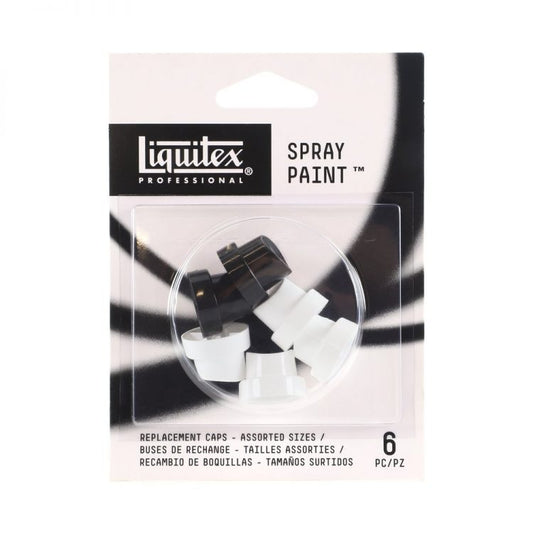 Liquitex Spray Paint 6 x Assorted Caps