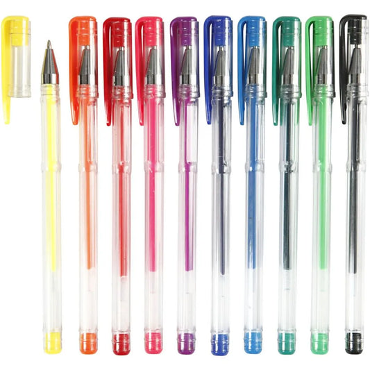 Gel Pens, line width: 0.8 mm