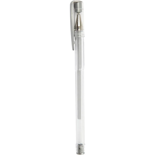 Gel Pens, line width: 0.8 mm, 6 pcs, silver