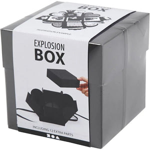 Explosion Box, 7x7x7,5+12x12x12 cm, Black, 1 pc