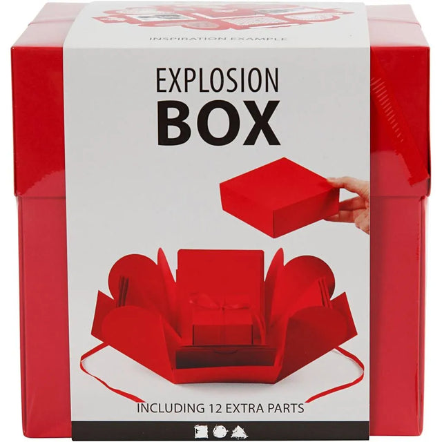 Explosion Card Box Red
