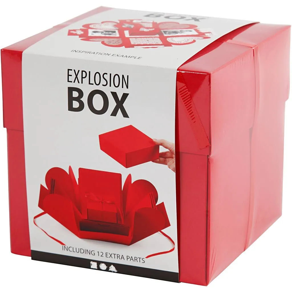 Explosion Card Box Red