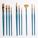 Elements Watercolour Brush Set - 10 Brush Stand