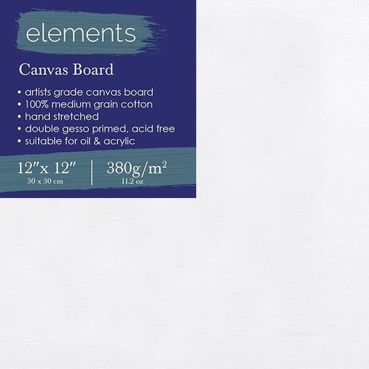 Elements Canvas Board 12" x 12" (30.5 x 30.5cm)