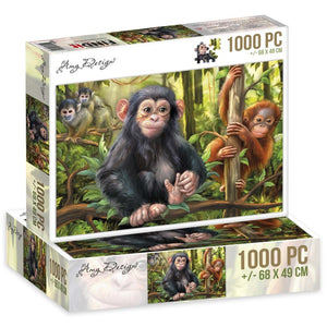 Jigsaw Puzzle 1000 Pc - Amy Design -Monkeys