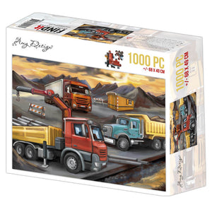 Jigsaw Puzzle 1000 Pc - Amy Design -Lorries