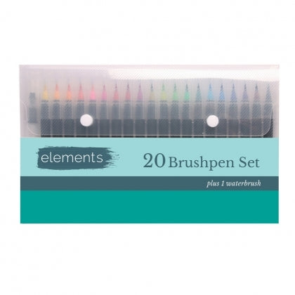 Elements 21 Piece Watercolour Brushpens