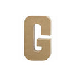 PAPIER MACHE LETTER 20CM- G