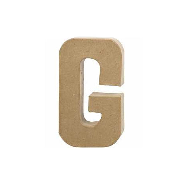 PAPIER MACHE LETTER 20CM- G