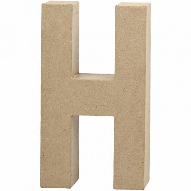 PAPIER MACHE LETTER 20CM- H