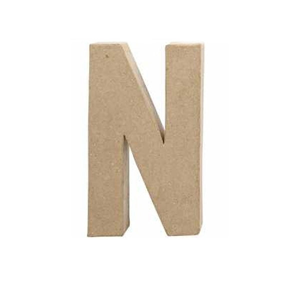 PAPIER MACHE LETTER 20CM-N
