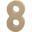 Papier Mâché 8 - 20cm Number