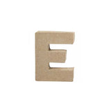 PAPIER MACHE LETTER 10CM -E