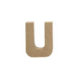 PAPIER MACHE LETTER 10CM -U