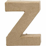 PAPIER MACHE LETTER 10CM -Z