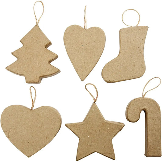 Christmas Ornaments, H: 7+8 cm