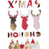 3D Stickers - Reindeer Xmas (15 Pieces)
