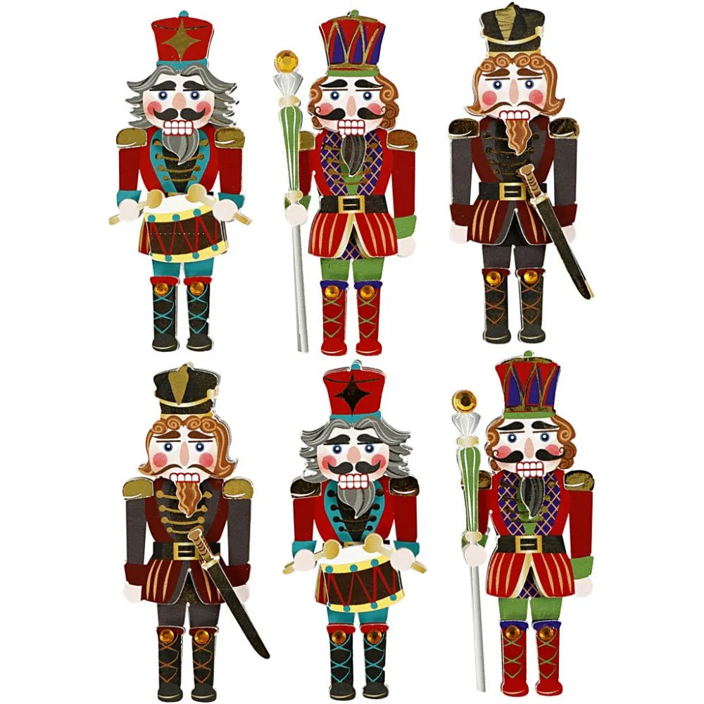 3D Stickers - Nutcracker (6 Pieces)
