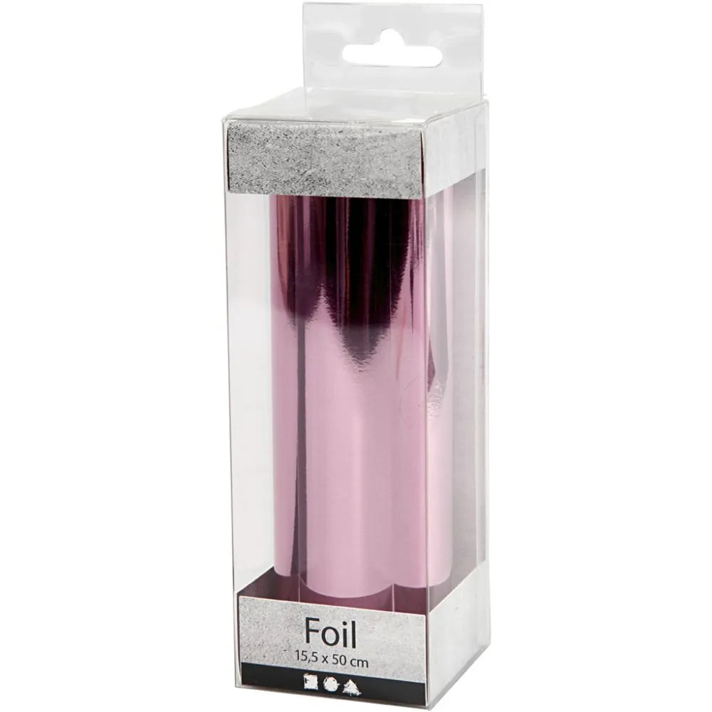 Deco Foil, W: 15.5 cm, 50 cm, pink