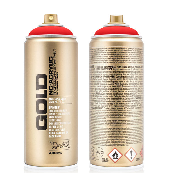 Montana GOLD Fluorescent Spray - Fire Red (F3000)