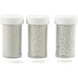Mini Glass beads, mother-of-pearl