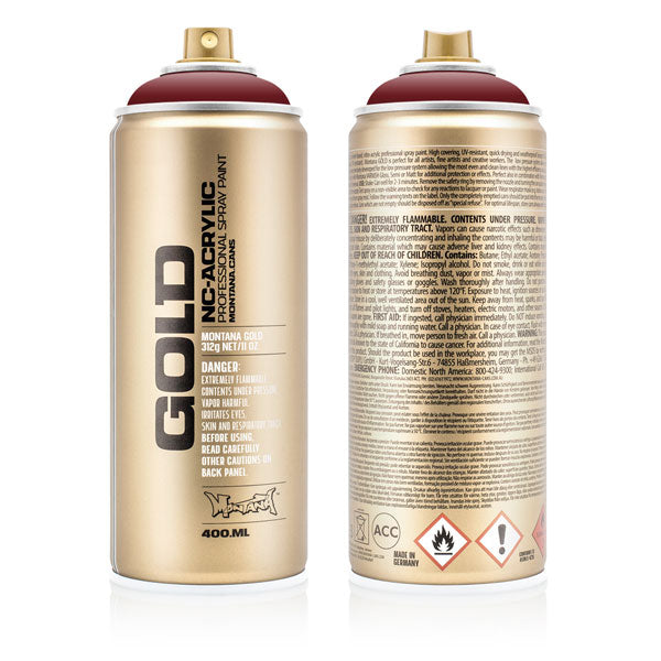 Montana GOLD Spray Paint 400ml - Royal Red (G3060)