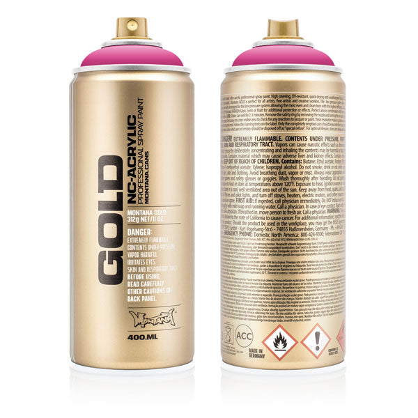 Montana GOLD Spray Paint 400ml - Pink Pink (G3130)