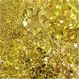 Glitter and Sequin, 6x5 g, gold