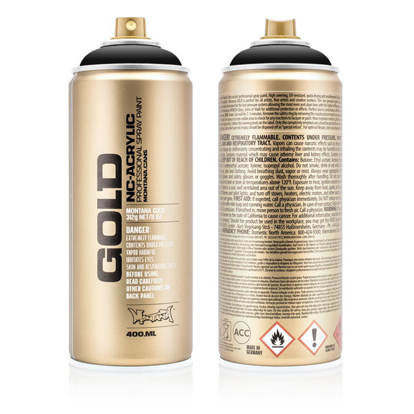 MONTANA GOLD Spray Paint - Shock Black