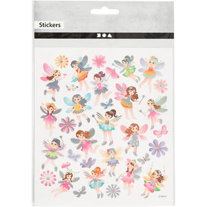Stickers, fairy, 15x16,5 cm, 1 sheet