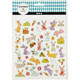 Stickers, easter bunny, 15x16,5 cm, 1 sheet