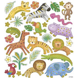 Stickers Sheet 15x16.5cm - Wild Animals