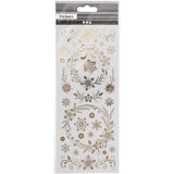 Christmas Stickers Sheet - Stars and Snowflakes 10x24cm (29 Stickers)