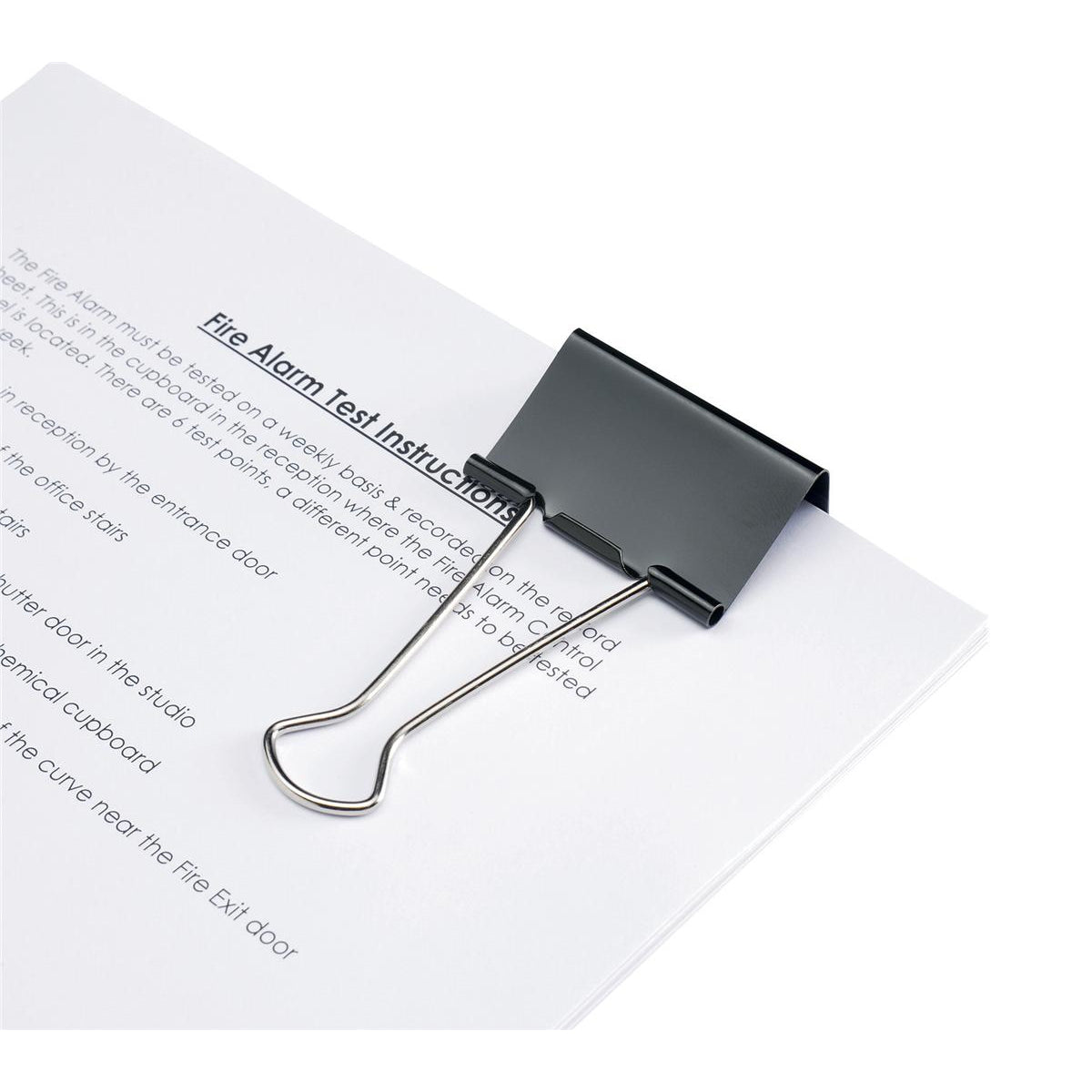 Fold Back Clip 50mm Pk 12