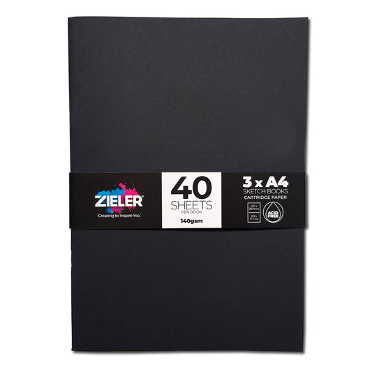 Soft Cover Sketch Book A4 pack of 3