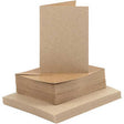 Cards/Envs Natural,Pk50 card size 10.5x15 cm
