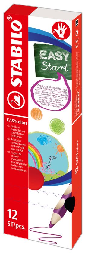 Colouring Pencil - STABILO EASYcolors - Right Handed - Light Green 