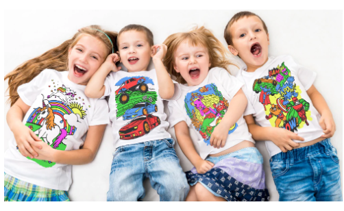 Splat Planet PYO T-Shirt: Cat (Size 5-6 Years)