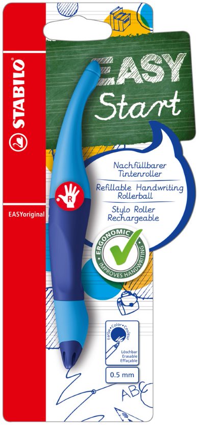 Handwriting Pen - STABILO EASYoriginal - Right Handed Dark - Blue/Light Blue