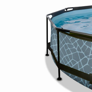 EXIT Frame Pool ø244x76cm (12v Cartridge filter