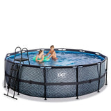 EXIT Frame Pool ø450x122cm (12v Sand filter)