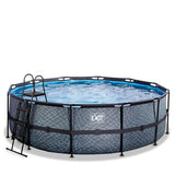 EXIT Frame Pool ø450x122cm (12v Sand filter)