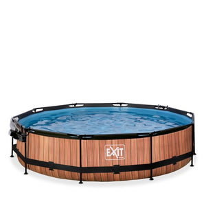 EXIT Frame Pool ø360x76cm (12v Cartridge filter)