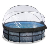 EXIT Frame Pool ø427x122cm (12v Sand filter)