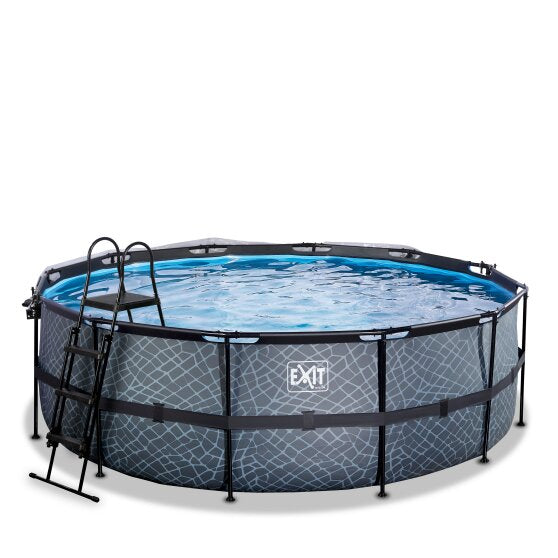 EXIT Frame Pool ø427x122cm (12v Sand filter)